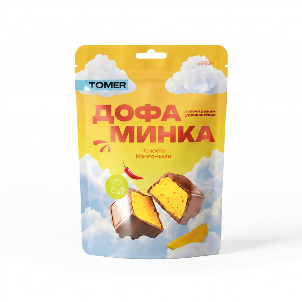 №1 Фабрика Томер   Дофаминка Конфеты Манго-Чили, 125г  в Чехове