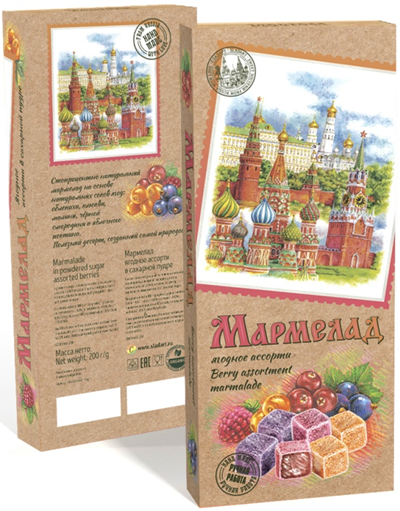  Сладарт Мармелад Ассорти ягодное в сахарной пудре, 200г    в Чехове